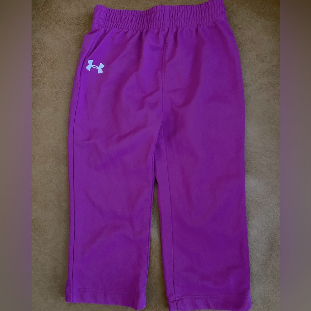 Bright purple Under Armour pants, size 24month